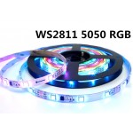 Tira PIXEL LED Digital Flexible 24V 14,4W/mt 60 Led/mt WS2811 5050 IP20 RGB Full Color, Venta por metros